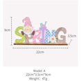 thumbnail image 4 of BOLLSLEY Easter Tabletop Decoration Signs, Easter Table Centerpieces Wooden Bunny Gnomes Decorations Family Signs for Spring Holiday Easter (2PCS), 4 of 8