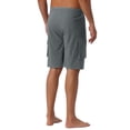 thumbnail image 3 of INSPIRE CHIC Father's Day Men's Drawstring Waist Solid Color Side Pockets Lining Summer Board Shorts 30 Gray, 3 of 6