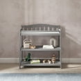 thumbnail image 3 of Child Craft Arch Top Changing Table with Pad & Safety Strap, 2 Storage Shelves, Anti-Tip Kit, Cool Gray, 3 of 7