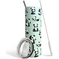 thumbnail image 1 of Panda Gifts for Women Panda Mug Cute Panda Tumbler with Lid and Straw Panda Coffee Mug Cup Panda Stuff Decor Kung Fu Panda Cup, 1 of 6