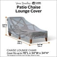 thumbnail image 2 of Classic Accessories  78 x 34 x 34 in. Vera Bradley Chaise Lounge Cover, Gray, 2 of 5