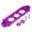 Purple, variant on NFTIGB JDM Car Racing Battery Tie Down Hold Bracket Lock Anodized Billet Aluminum Alloy for HONDA CIVIC / CRX 1988-2000 ACURA INTEGRA Replacement Automotive Battery Clamps, Silver[cite: 1]