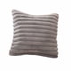 thumbnail image 1 of Funda de almohada lumbar de piel sintética blanca crema 17.7x17.7 pulgadas Funda de almohada decorativa a rayas gruesas con cremallera oculta Funda de cojín de felpa suave para sofá cama Sala de, 1 of 2