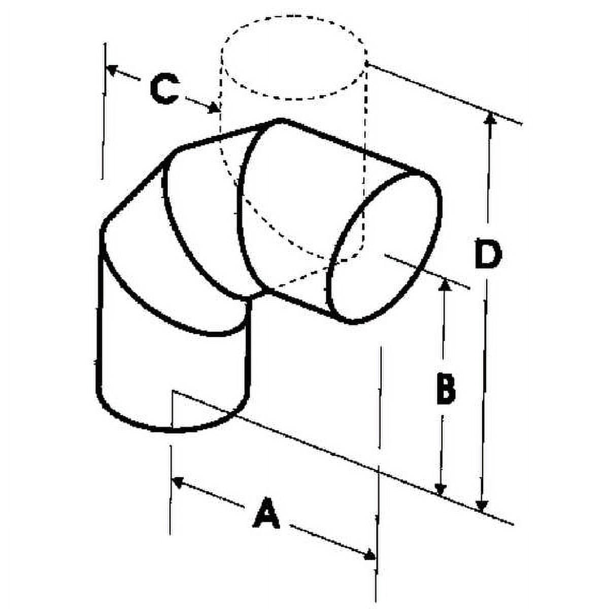 Adjustable Gas Vent,4" Dia. 4EAL