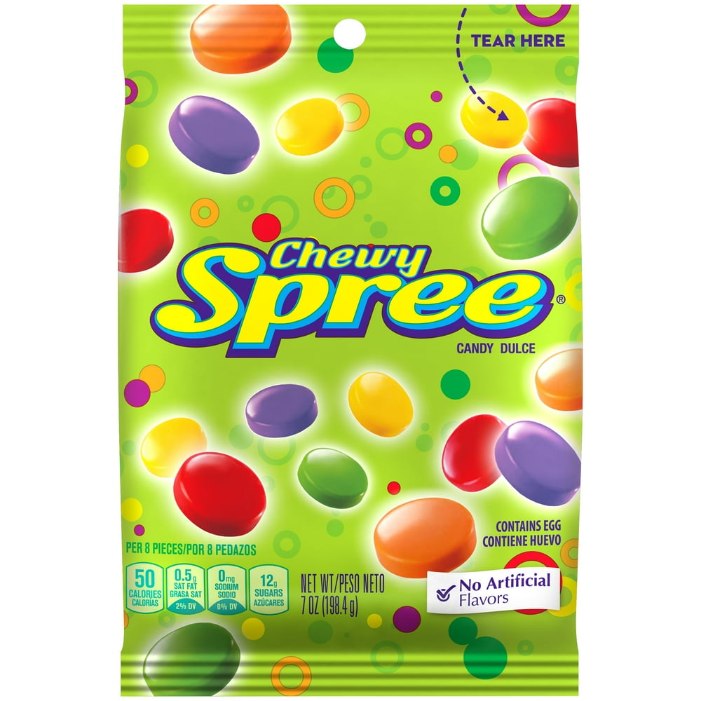 Spree Chewy Candy, 7 Ounce Bag