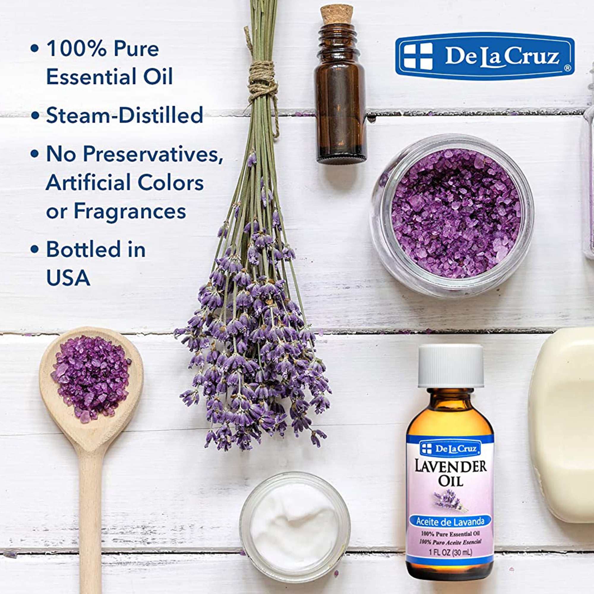 Lavender Essential Oil- USDA Organic 100% Pure Steam Distilled