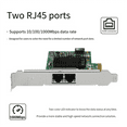 thumbnail image 4 of I350-T2V2 Dual Port Gigabit Ethernet Controller Card I350AM2 PCI-E X4 2 Ports Server NIC Data Centers for Desktop, 4 of 7