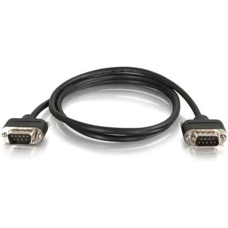 C2G 25ft CMG-Rated DB9 Low Profile Null Modem M-M - 25 ft Serial Data Transfer Cable - First End: 1 x DB-9 Male Serial - Second End: 1 x DB-9 Male Serial - Shielding - (Best Low End Laptop)