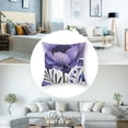 thumbnail image 5 of nygtbtfer 2Pcs Purple Floral Throw Pillow Case, Cute Lavender Flower Art Decor Pillow Covers, Bedroom Living Room Cushion Cover for Couch Sofa Bed, Purple Floral-2 White, 5 of 7