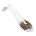 thumbnail image 3 of Restaurantware-5 Inch Teardrop Spoons, 100 Stiletto Spoons - Disposable, Indented Basin, White Plastic Tasting Spoons, For Weddings Or Catering, 3 of 11