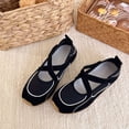 thumbnail image 2 of IEMIEMIEM Womens Mary Jane Sneakers Ballet Flats Comfort Slip On Retro Casual Shoes with Cushioning Adjustable Ankle Strap Lightweight Footwear 6.5 wide, 2 of 7