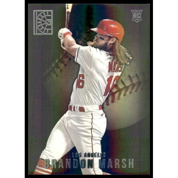 2022 Panini Capstone Brandon Marsh #30 RC Los Angeles Angels Baseball Card Los Angeles Angels MLB Baseball Trading Card