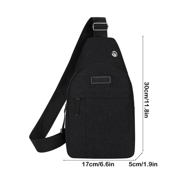 Qiweii Fashion Sling Backpack Crossbody Chest Bag with Adjustable Strap, iPad Compatible, Waterproof, Anti-Theft, Anti Robbery, One Shoulder Diagonals Bag Men Bag