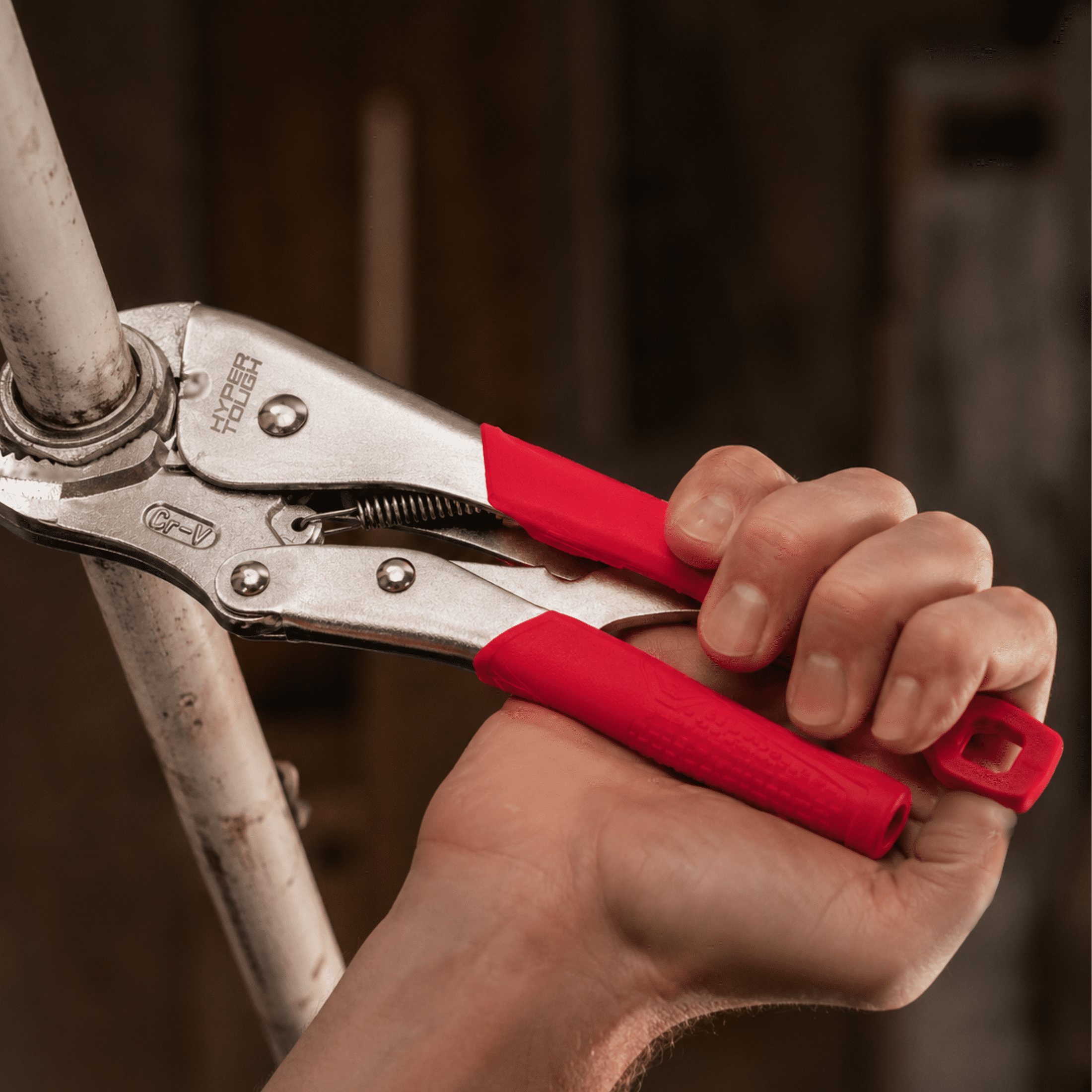 Hyper Tough 10-inch Curved Jaw Locking Plier with Triggerless Release