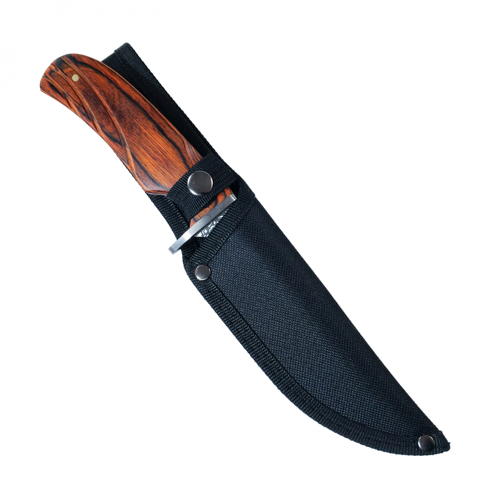 ASR Outdoor 10 Inch Full Tang Hunting Knife Wooden Handle Damascus Etched Design