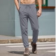 thumbnail image 6 of Homeyce Men's Glide Pants Quick Dry Elastic Waist Pant Lightweight Pull on Stretch Active Pants with Pockets Drawstring Pants for Men's,Gray L, 6 of 6