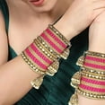 thumbnail image 2 of Indian Ethnic Partywear Handmade Bangles – Elegant Traditional Jewelry for Women | Perfect for Weddings, Festivals & Daily Ethnic Wear, 2 of 7