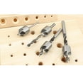 thumbnail image 3 of Juego de brocas de acero de alta Escariador de herramienta de chaflán avelnado para carpintería 3-6mm 4 Unidades Set Sunnimix Countersink Drill Bit Set HSS, 3 of 8