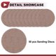 thumbnail image 4 of Ofertas Únicas 50 Pcs Discos de Lijado para Automóviles de Madera, Hojas de Lijado con Gancho y Bucle de 5" 100 Grano Óxido de Aluminio Marrón, 4 of 7