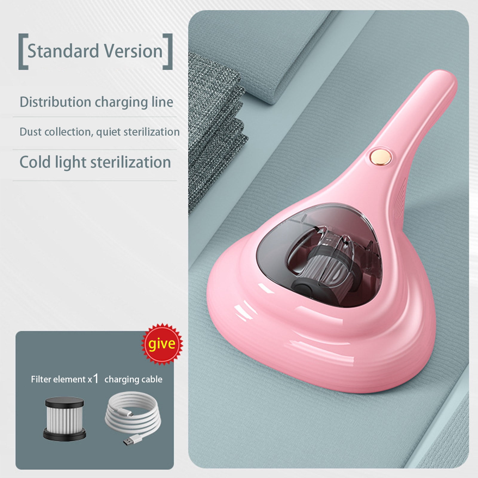 CASAFUN Portable Cordless Hand Vacuum Cleaner for Home Pet Hair, Mini Handheld Car Vacuum for Dirt Dust Office Desktop Keyboard, Lightweight Compact Household Car Vacuum Cleaner