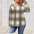 thumbnail image 4 of Cutuoiiu Plus Size Tops for Women Daily Printed Crewneck Long Sleeve Shirts Gifts, 4 of 6