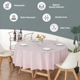 thumbnail image 6 of (6-pack) Heavy Duty Plastic Table Covers Tablecloth (Reusable) (Round 84"), 6 of 7