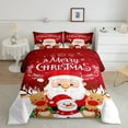 thumbnail image 2 of Manfei Santa Claus 2pcs Bedding Comforter Set,Merry Christmas Twin Comforter Sets,Festival Theme Breathable Bedding Set,Microfiber Kids Bedroom Decor,Reversible, 2 of 8