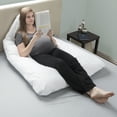 thumbnail image 5 of Pregnancy Body Pillow Â– 60Â” Full Body Maternity Pillow with Contoured U-Shape for Comfort, 5 of 8