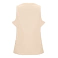 thumbnail image 5 of Women's Ribbed Sleeveless Tank Top, Racerback Thick Strap Casual Camisole, Solid Color Basic Cami for Women, Summer Layering Tops, Everyday Basic Casual Tops for Women Beige L, 5 of 6