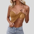 thumbnail image 2 of XIAONU Women's Push Up Spaghetti Strap Built In Bra Camisole Top Padded Shelf Bra Camisole Casual Daily Wear, 2 of 9