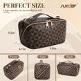 thumbnail image 6 of SUOSDEY 2 in 1 Crossbody Makeup Bag,Large Capacity Luxury Leather Cosmetic Bag for Travel, 6 of 7