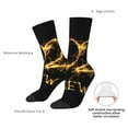 thumbnail image 4 of Balery Happy New Year 2025 D Pattern Crew Socks Unisex– Soft & Breathable Socks for Men & Women, One-Size Fits Most (US 5-11), Comfortable & Durable for Daily Wear, 4 of 6