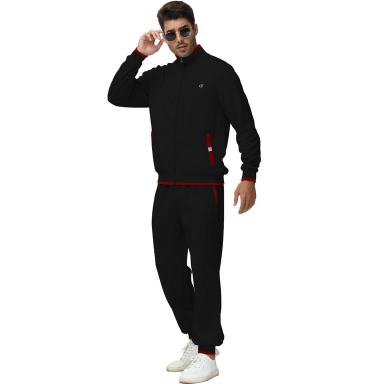 Weilanxin Men's Tracksuits Sweatsuits Set Full Zip Jogging