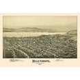 thumbnail image 2 of Fowler 24x18 Gold Ornate Wood Framed with Double Matting Museum Art Print Titled - Millersburg Pennsylvania - Fowler 1894, 2 of 4