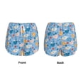 thumbnail image 5 of Picia Cute Chickens and Flowers Pattern Women's 2 in 1 Athletic Running Shorts High Waisted Workout Casual Gym Sweat Shorts with Comfy Liner Zipper Pockets-X-Large, 5 of 9