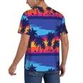 thumbnail image 2 of Fotbe Beach with Palm Trees Baseball Jersey Shirt for Men and Women, Casual Short Sleeves Button Down T-Shirt-XX-Large, 2 of 9