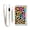 Soft Color Leopard Print, variant on JIALIOU Nylon Trifold Card Wallet with ID Window Zipper Pocket for Men Women Teen Noble Flower Pattern