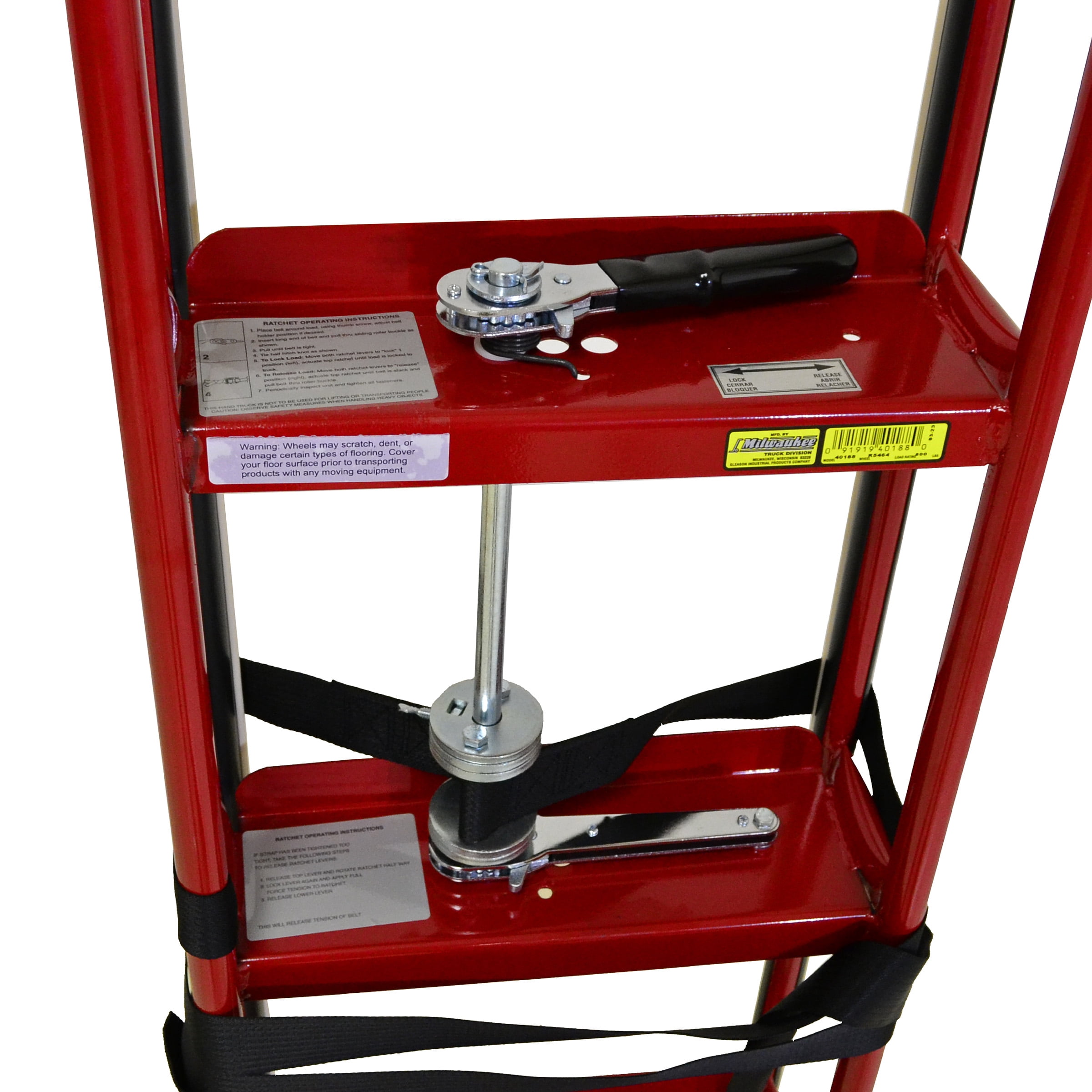 Milwaukee DC40188, 800 lbs Steel 12.5 in x 24 in. x 60 in Appliance Hand Truck