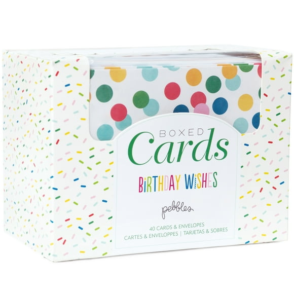 Pebbles A2 Cards W/Envelopes (4.375"X5.75") 40/Box