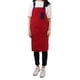 thumbnail image 4 of Delantal de chef rojo esencial para cocina, con bolsillos incluidos, para mujeres, hombres y camareros, 4 of 8