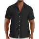 thumbnail image 1 of pstuiky Camisa de manga corta para hombre, Camisa deportiva de color liso para hombre con solapa, manga corta, top/camisa con solapa ropa de hombre m, 1 of 5