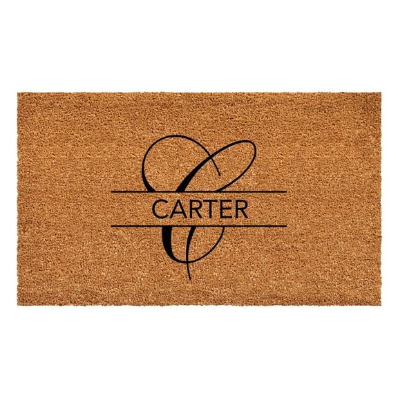 Calloway Mills 111103672 Carter Personalized Doormat 36" x 72"