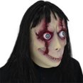 thumbnail image 1 of Máscara para cosplay con cara podrida para mujer, terror, Halloween, látex, 1 of 3