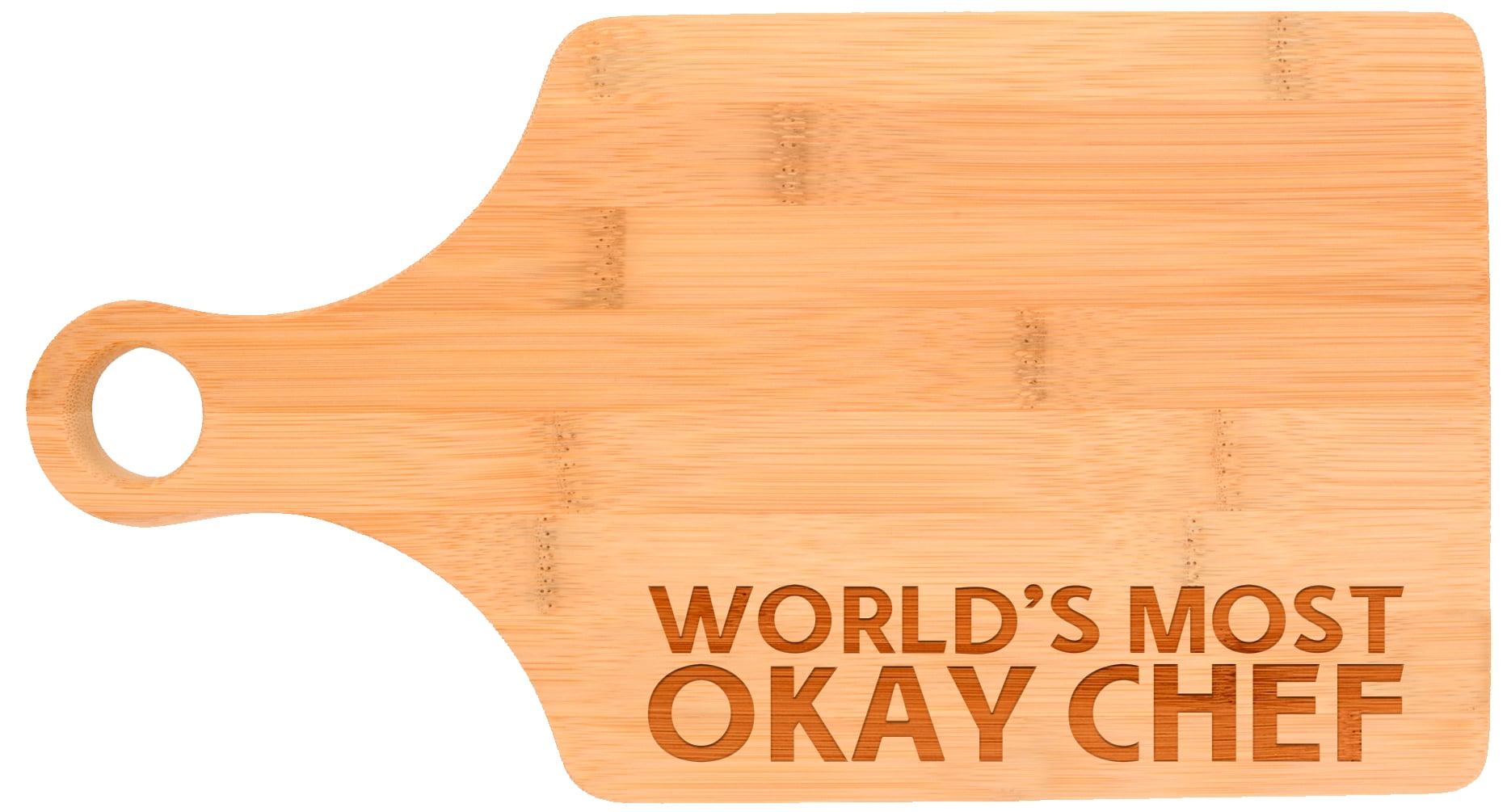 ThisWear World's Most Okay Chef Funny Kitchen DÃ©cor Gag Gift Paddle