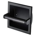 thumbnail image 2 of veasfak Wall-Mounted Toilet Paper Holder Paper Roller Racks Organizer Wipe Paper Storage Black, 2 of 9