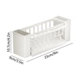 thumbnail image 3 of Kchsji Multifunctional Kitchen Sink Rack With Drain, Wall Or Countertop Storage Shelf For Sponge And Cloth, Compact Space Saver, Easy Clean Plastic Organizer, Modern Minimalist Style Home Use, 3 of 6