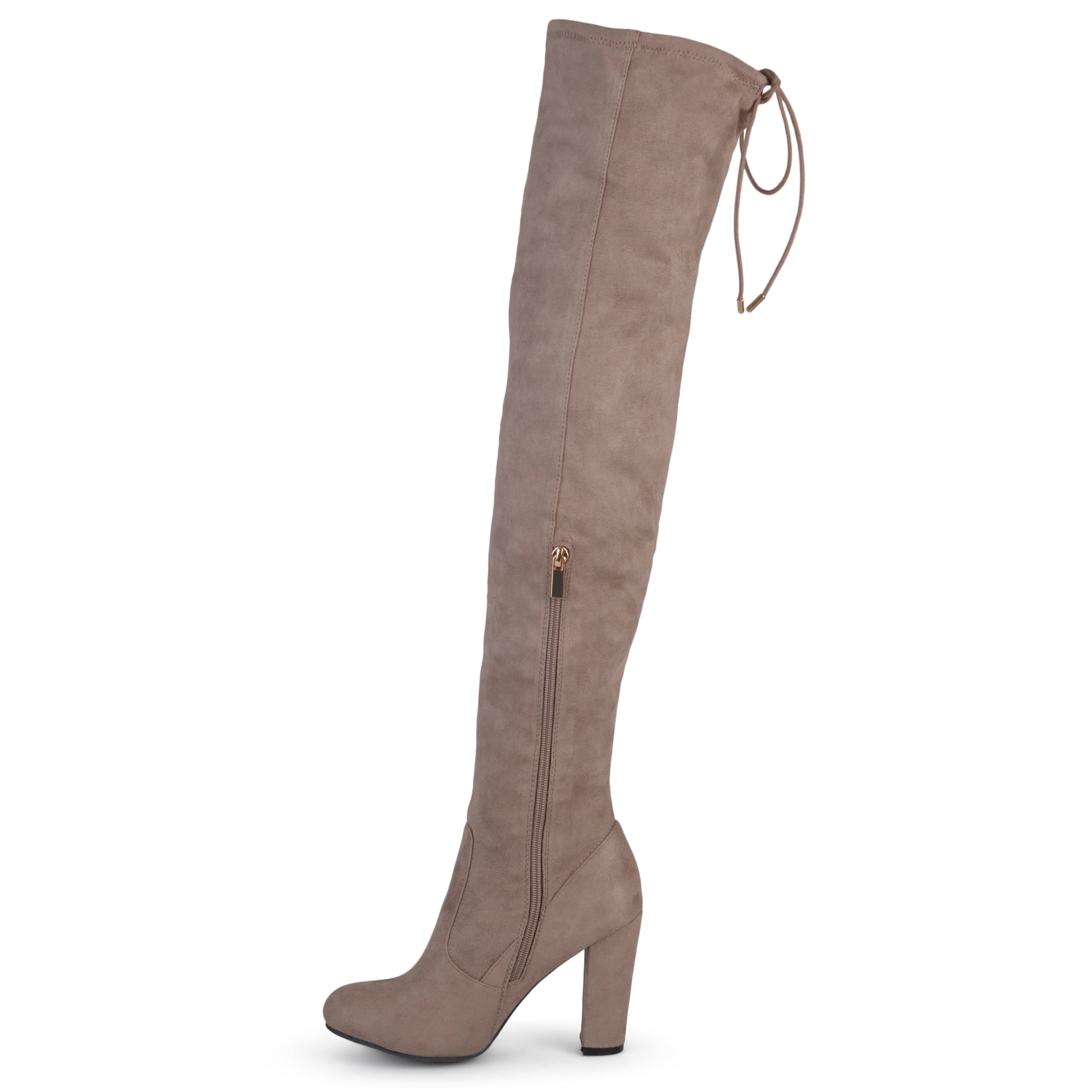 Journee Womens Maya Block Heel Over The Knee Boots