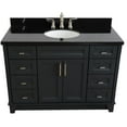 thumbnail image 6 of Bellaterra Home  49 in. Single Oval Sink Vanity with Galaxy Granite Top, Dark Gray & Black, 6 of 15