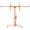 orange, variant on 11 FT Heavy Duty Drywall Lift Panel Hoist, 150 LB Capacity with 360° Telescopic Arm & 3 Lockable Wheels, for Ceiling & Wall Installation, Single-Person Operation, Durable, Orange