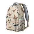 thumbnail image 2 of "Chicken Pattern School Backpack - Waterproof & Durable Bookbag for Students, Lightweight Laptop Bag, Stylish Design, Comfortable Fit, Great for Travel", 2 of 6